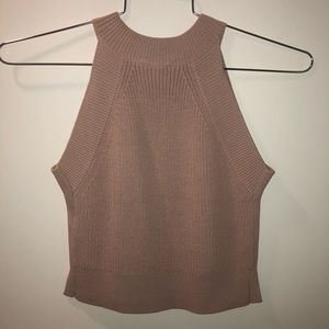 Aritzia Wilfred Knit Top Dusty Rose